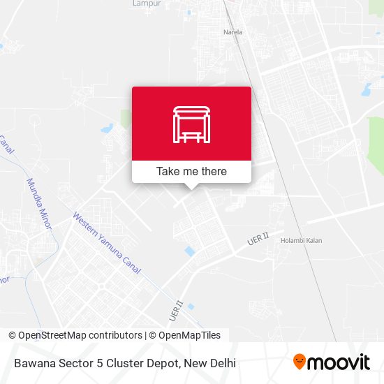 Bawana Sector 5 Cluster Depot map