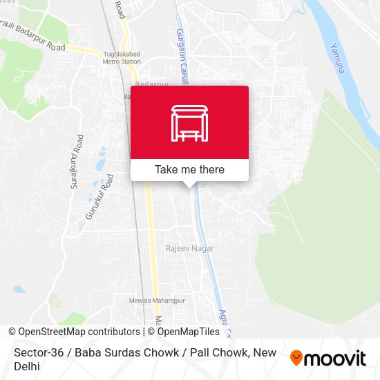 Sector-36 / Baba Surdas Chowk / Pall Chowk map
