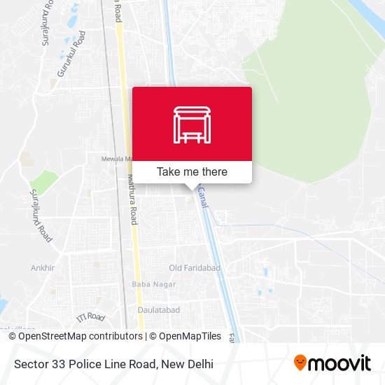 Sector 33 Police Line Road map