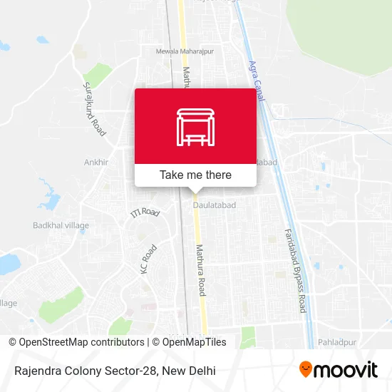 Rajendra Colony Sector-28 map