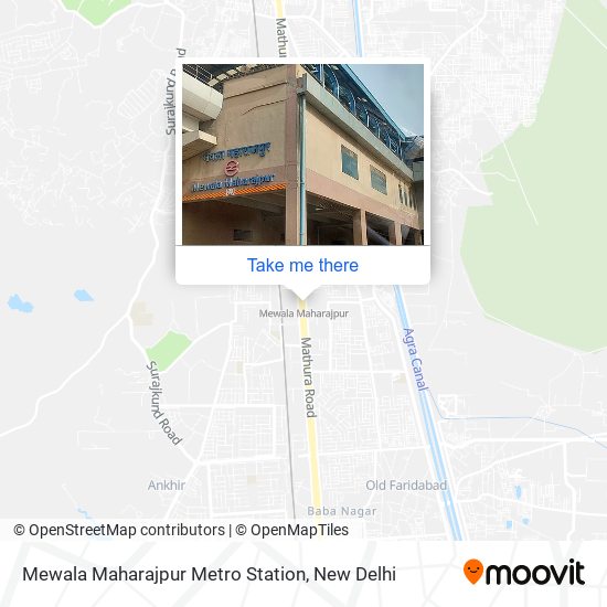 Mewala Maharajpur Metro Station map