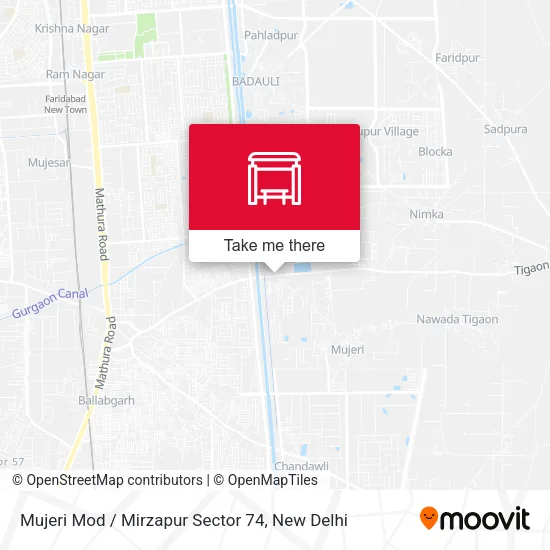 Mujeri Mod / Mirzapur Sector 74 map