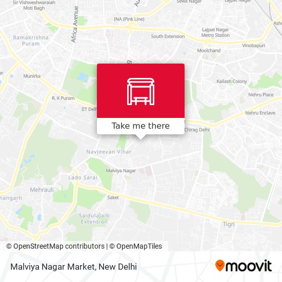 Malviya Nagar Market map