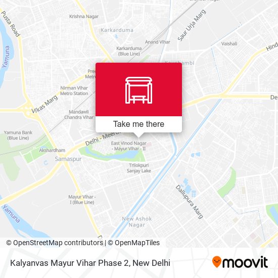 Kalyanvas Mayur Vihar Phase 2 map