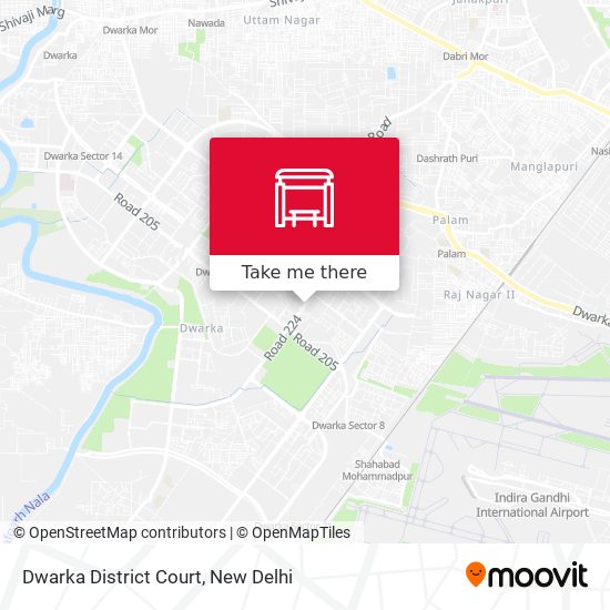 Dwarka District Court map