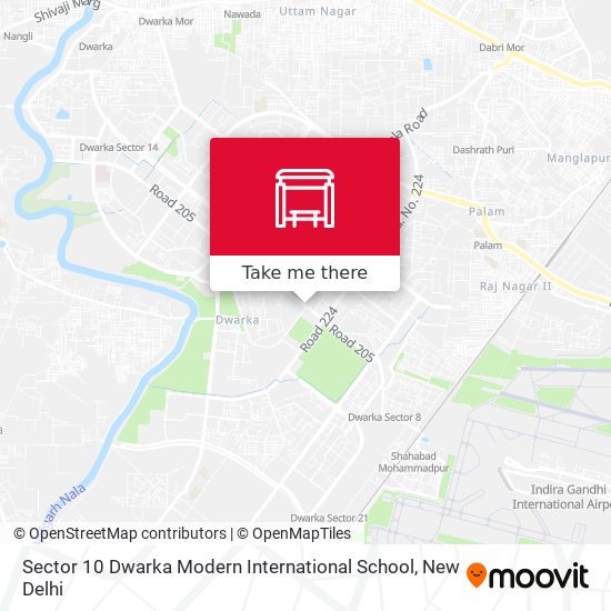 Sector 10 Dwarka Modern International School map