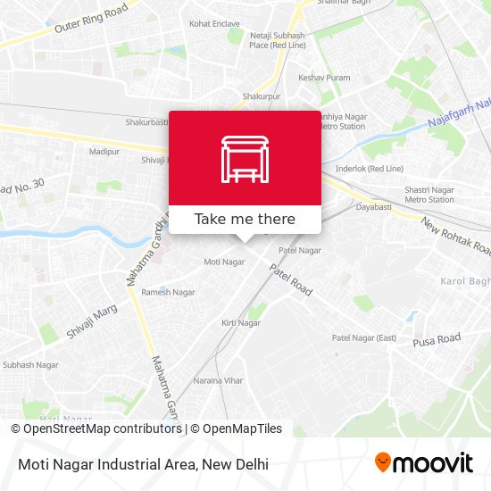 Moti Nagar Industrial Area map