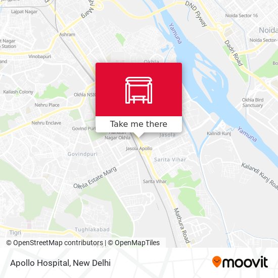 Apollo Hospital map