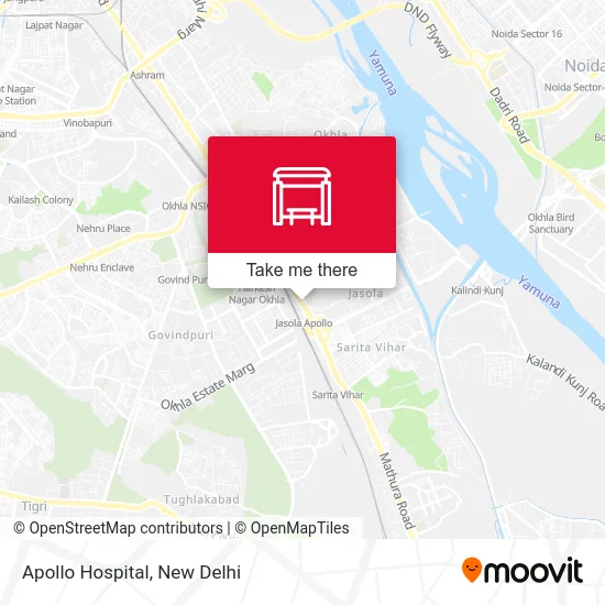 Apollo Hospital map
