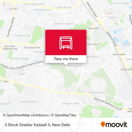 S Block Greater Kailash II map