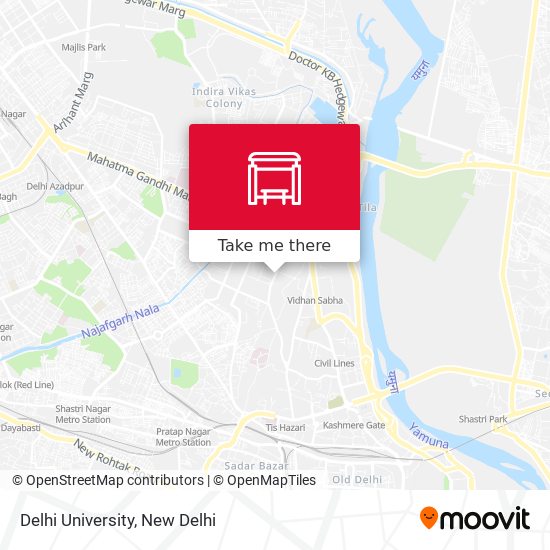 Delhi University map