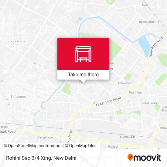 Rohini Sec-3/4 Xing map