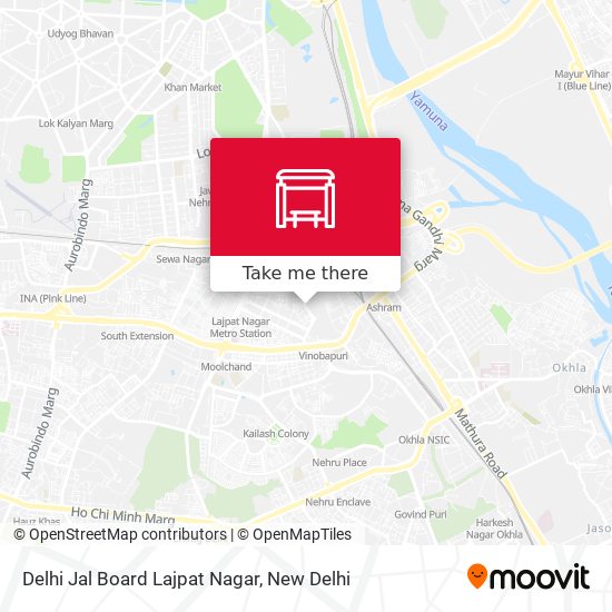 Delhi Jal Board Lajpat Nagar map
