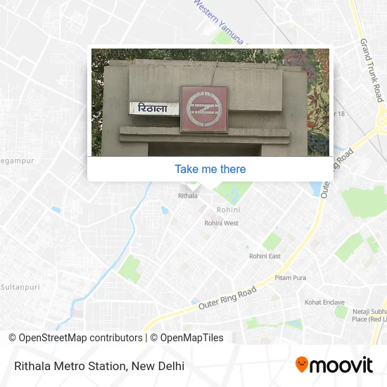Rithala Metro Station map