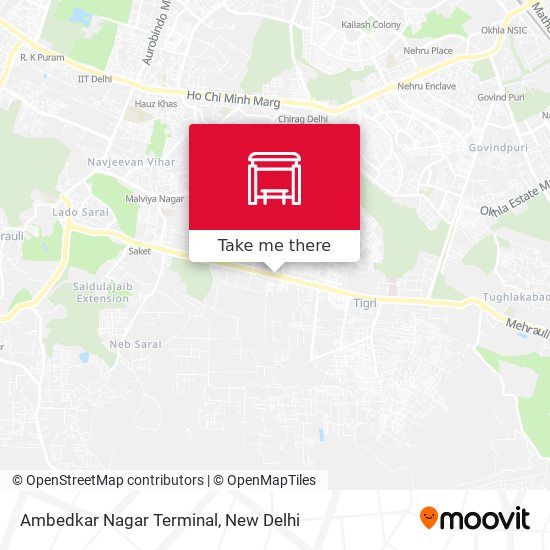 Ambedkar Nagar Terminal map