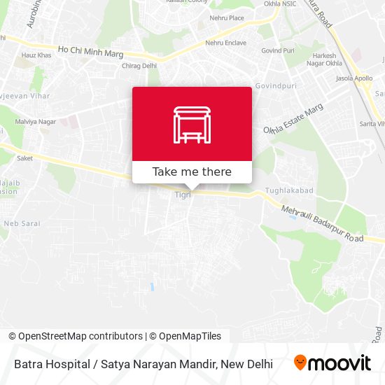 Batra Hospital / Satya Narayan Mandir map