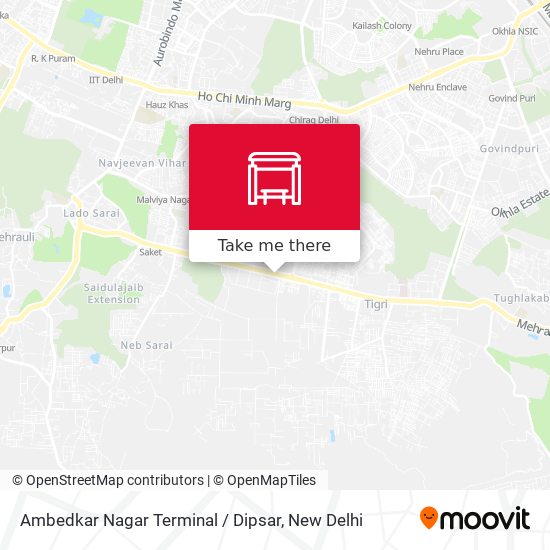 Ambedkar Nagar Terminal / Dipsar map