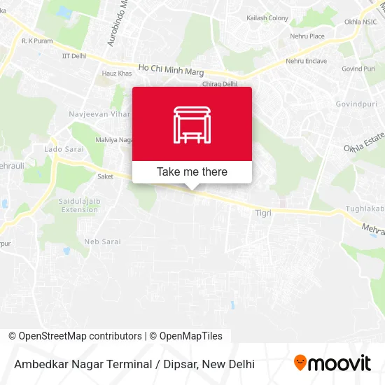Ambedkar Nagar Terminal / Dipsar map