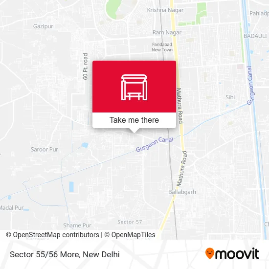 Sector 55/56 More map