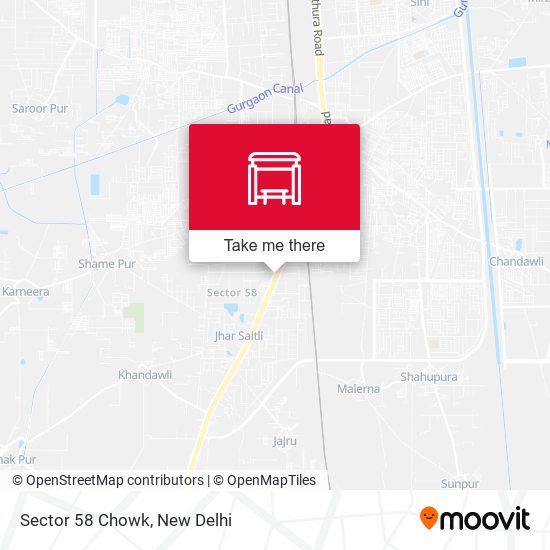 Sector 58 Chowk map