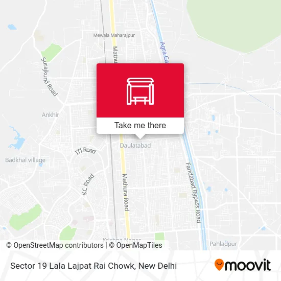 Sector 19 Lala Lajpat Rai Chowk map
