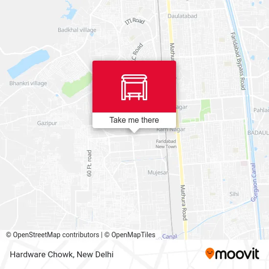 Hardware Chowk map