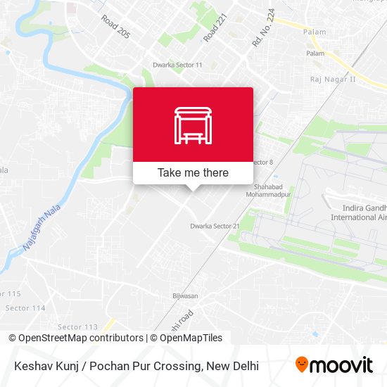 Keshav Kunj / Pochan Pur Crossing map