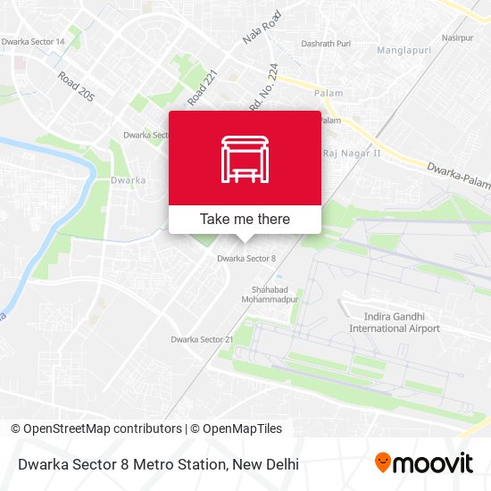 Dwarka Sector 8 Metro Station map