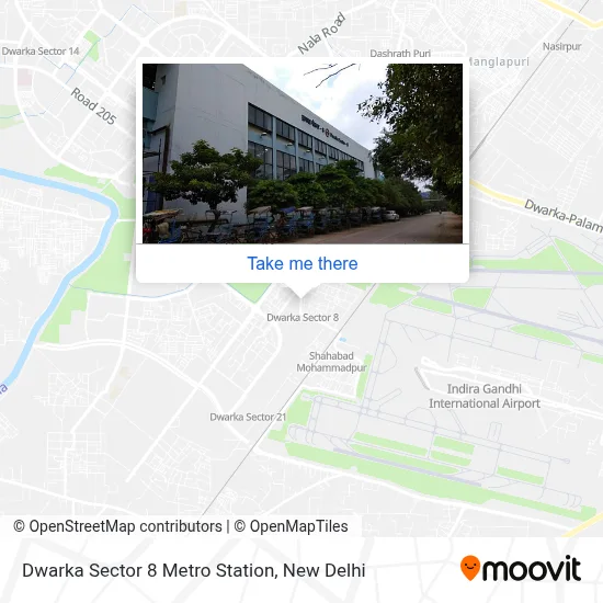 Dwarka Sector 8 Metro Station map
