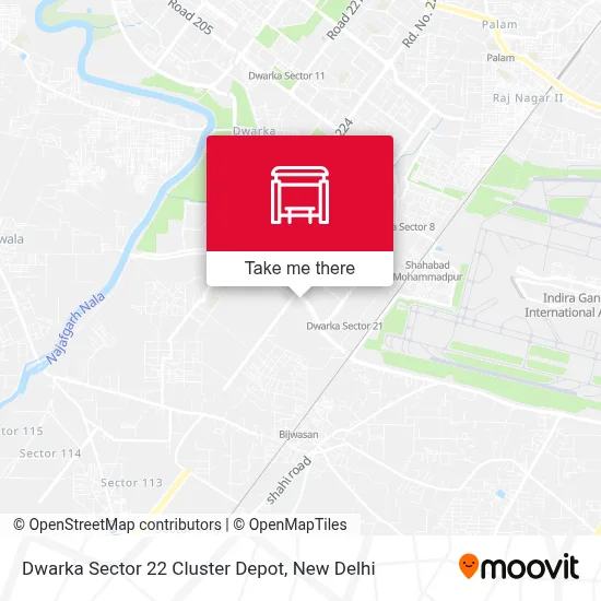 Dwarka Sector 22 Cluster Depot map