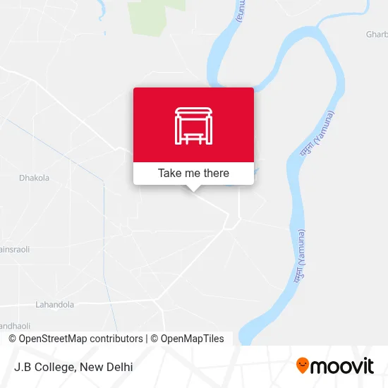 J.B College map