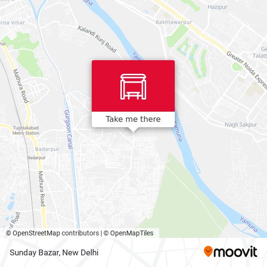 Sunday Bazar map