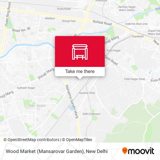 Wood Market (Mansarovar Garden) map