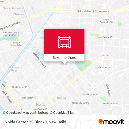 Noida Sector 22 Block-I map