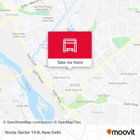 Noida Sector 19-B map