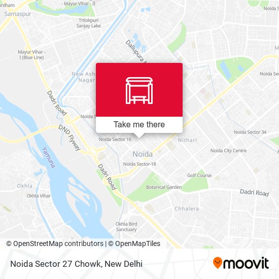 Noida Sector 27 Chowk map