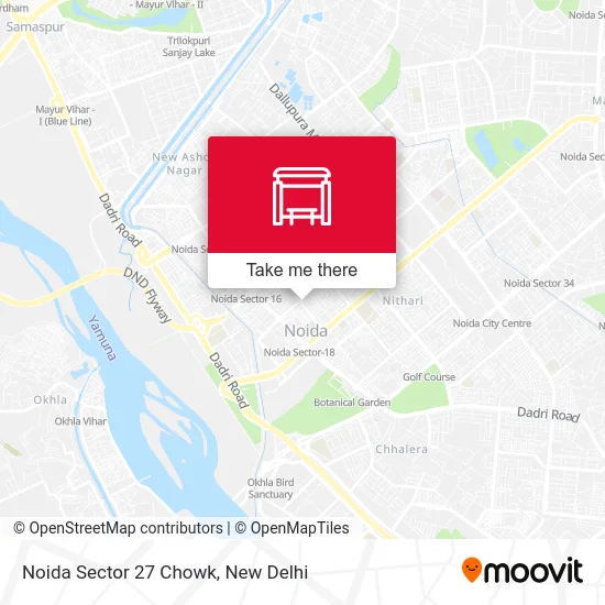 Noida Sector 27 Chowk map
