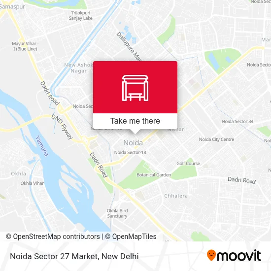 Noida Sector 27 Market map