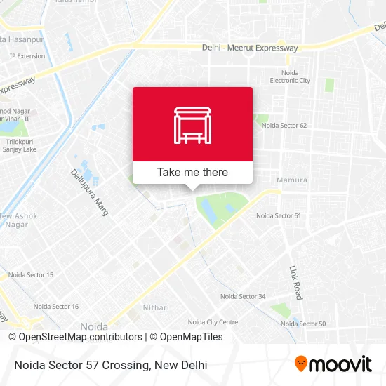 Noida Sector 57 Crossing map