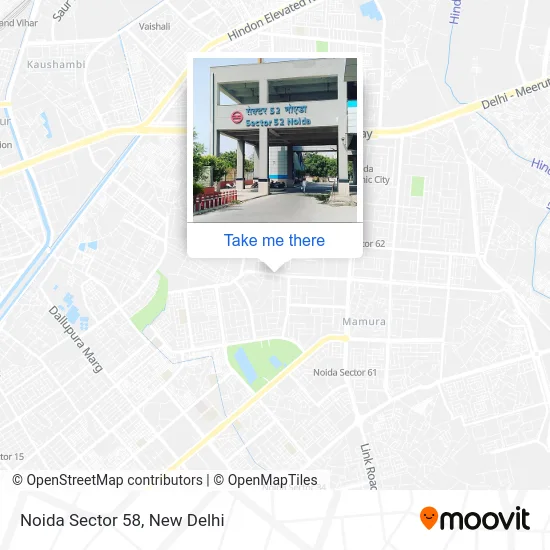 Noida Sector 58 map