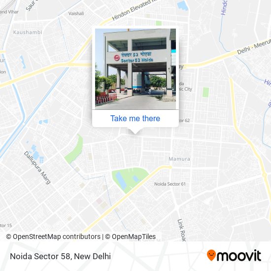 Noida Sector 58 map