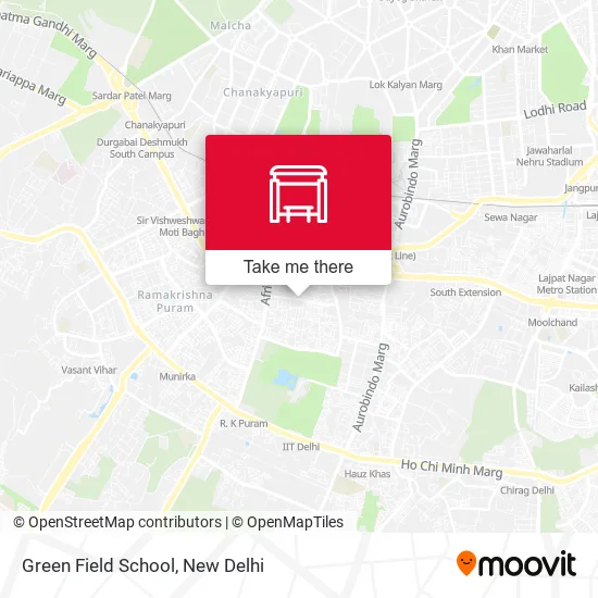 Green Field School map