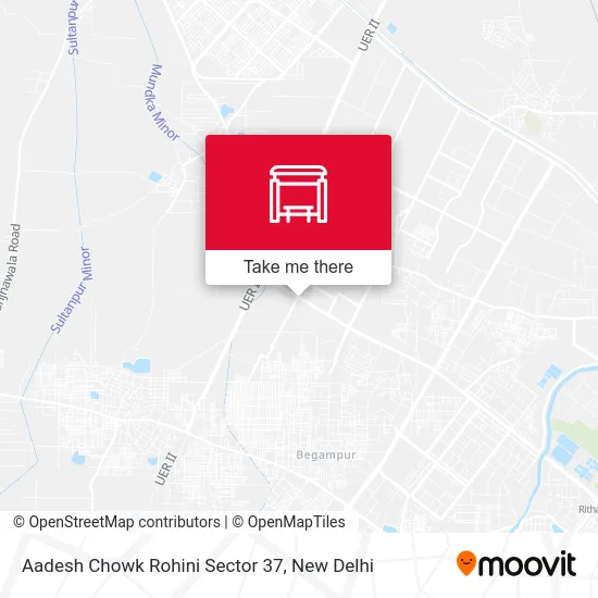 Aadesh Chowk Rohini Sector 37 map