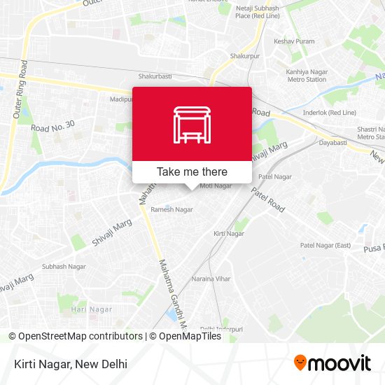 Kirti Nagar map