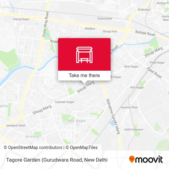 Tagore Garden map