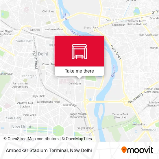 Ambedkar Stadium Terminal map
