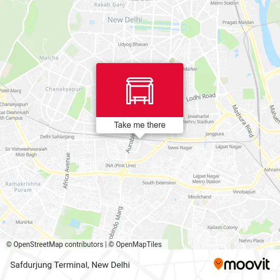 Safdurjung Terminal map