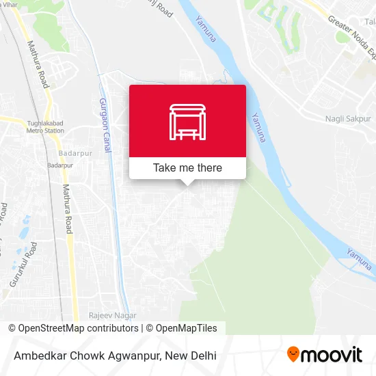 Ambedkar Chowk Agwanpur map