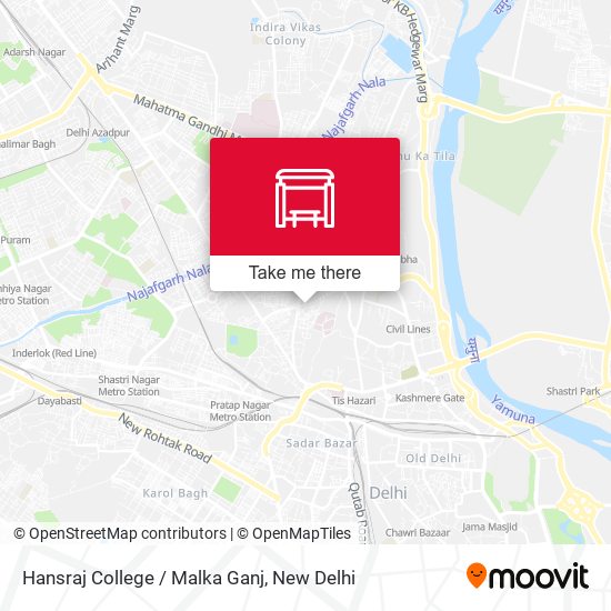 Hansraj College / Malka Ganj map