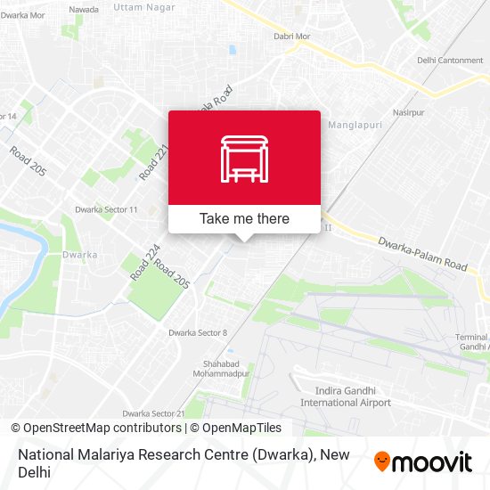 National Malariya Research Centre (Dwarka) map